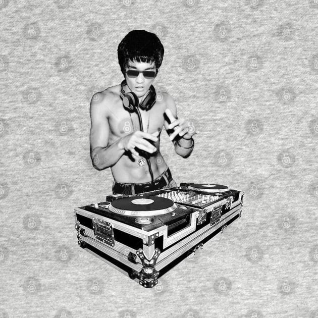 DJ Bruce Lee Remastered V1 - Black and white by jonathanptk